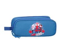 Joumma Marvel Team Spidey Astuccio doppio blu 22x12x5 cm Poliestere 1,45L, blu, Taglia unica, Astuccio doppio