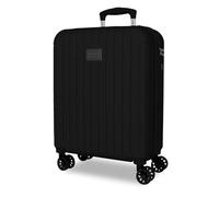 MOVOM Joumma Timber Valigia da Cabina Nero 40x55x20 cm Rigido ABS Lucchetto a Combinazione Integrato 37L 3.1kg 4 Doppie Ruote Estensibile Bagaglio a Mano