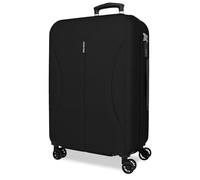 ROLL ROAD Joumma Formentera Valigia Media Nero 46x65x24 cm Rigido ABS Lucchetto a Combinazione Integrato 56L 3.45kg 4 Doppie Ruote