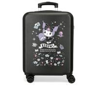 Joumma Sanrio Kuromi Fortune Telling Valigia da Cabina Nero 38 x 55 x 20 cm Rigido 2 kg Chiusura a combinazione Laterale ABS 2 kg 35 L Bagagli a Mano