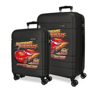 Joumma - Set di valigie Disney Lightning Mcqueen, 48 x 68 x 27 cm, rigida, ABS, chiusura a combinazione TSA, 111L, 6,5 kg, 4 ruote doppie, estensibile, bagaglio a mano