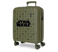 Joumma Star Wars Green Valigia da cabina verde 40 x 55 x 20 cm rigida 2,8 kg Chiusura TSA integrata ABS 2,8 kg 37 L estensibile bagaglio a mano