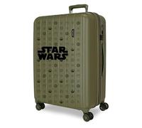 Joumma Star Wars Green Valigia media verde 48 x 65 x 27 cm rigida 3,5 kg Chiusura TSA integrata ABS 3,5 kg 72 L estensibile