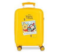 Joumma - Valigia da cabina Disney Winnie Adventures Ahead, 33 x 50 x 20 cm, rigida in ABS, chiusura a combinazione laterale, 28 l, 2,2 kg, 4 ruote doppie, bagaglio a mano