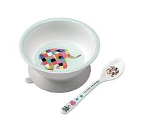 Jour Paris - Ciotola con fondo a ventosa e loëffel Elmar - perfetta per la colazione - EL702P multicolore