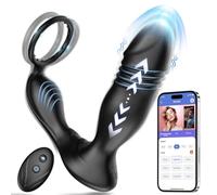 JOURLOVE Recharge Plu An les x Sex T ys12 modalità An le An llo V br nte P r Il P ne Prost ta Vibratore Uomo,St m lat re Pros atico Jade Trigger Recharge able