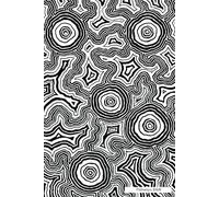 Journal 100 Page - Authentic Aboriginal Art by Stephen Hogarth - Pathways (b&w)