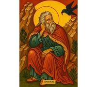 Journal: A Greek Orthodox Christian Lined Notebook Featuring the Icon of Prophet Elias