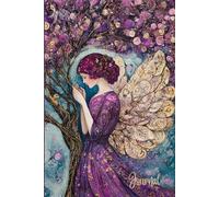 Journal: A High-Detail Angel Notebook with Vivid Colors, Metallic Accents, and a Dreamy, Celestial Atmosphere