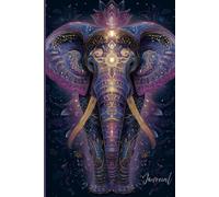 Journal: A Sacred Space for Peaceful Reflection & Creative Flow: A Magical Notebook Featuring a Patterned Elephant Design with Glittering and Glowing ... Creative Writing, and Daily Reflection