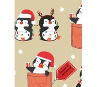 Journal and Sketchbook: Christmas Penguin Theme