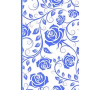 Journal - Blue and White Swirled Roses - Diary - Gratitude Journal - Prayer Journal - Poetry Journal - Journal for Women