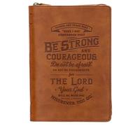 Journal Classic Zip Be Strong & Courageous Joshua 1:9 (Copertina rigida)