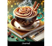 Journal: Coffee cup notebook #2 for when the caffeine hits and the ideas start rolling capture your thoughts notebook | 140 blank pages | paperback, ... paper and pen icon on bottom right corner