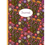 Journal Colorful Garden: Lined Notebook 110 Pages, Botanical Floral Motifs, Diary for Mindfulness and Relaxation, Planner