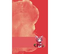 Journal: Cute Stylish Strawberry Cat notebook II lined, 122 pages, 6 x 9 in | Ideal for Birthday Gift/Notes Taking/Diary