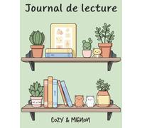 Journal de lecture | Cozy & Mignon: Suivi de lecture, 75 fiches de lecture à compléter, Défis variés, Suivi des objectifs, Gestion de la pile à lire