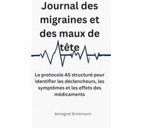 Journal des migraines et des maux de tête: Le protocole A5 structuré pour identifier les déclencheurs, les symptômes et les effets des médicaments