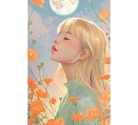 Journal for Women - 6x9 College Ruled Notebook with Lined Pages - Orange Floral Journaling Notebook for Writing, Reflection, Work, School, and Daily Use