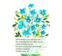 Journal for Women with Bible Verse, Christian Floral Notebook: The Lord bless you and keep you the Lord make his face shine on you