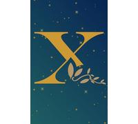 Journal intime avec initial X: Carnet de notes ligné personnalisé