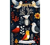 Journal: Nordic Folk Animals Hardback Notebook - 150 Lined Pages