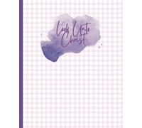 Journal notebook: Look Unto Christ scripture | LDS 2025 Youth Theme | Purple/lilac watercolor and checkered design | Wide Ruled lines 7.5 x 9.25, 100 pages | For girls, teens, and adults