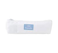 Journal Pencil Bag Portapenne con fascia elastica regolabile per taccuino per ufficio scolastico, penna per notebook con fascia elastica regolabile, bianco