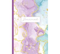 Journal: Purple Watercolor Notebook. Aesthetic, trendy, and cute gift perfect for girls, teens, tweens, teachers, women. Use for self-reflection, life ... ruled lined blank pages. 6 x 9 inches.