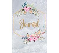 JOURNAL - Silver Sparkle & Shimmer Cover Design with Gold Accents and Delicate Flower Bouquets. Feminine & Pretty: 5.25" x 8" (100 lined pages) For ... young professionals: AGENDA, DIARY, PLANNER