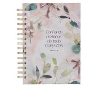 Journal Spiral-Bound Floral Confía En El Señor Prov. 3:5