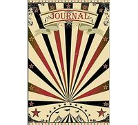 Journal: Vintage Circus Notebook Journal|6x9|100 Wide-Ruled Pages|Soft Matte Cover