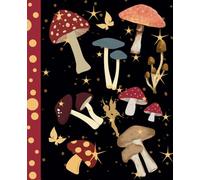 Journal with a Colorful Mushroom Design theme: Writing notebook for, goal, self help, lists, work or play. for Women, Men, Teens,110 Pages 7.25"×9.5”