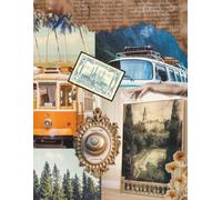 Journal with Mood Board Collage Cover: For Travel Writing, Brainstorming, Daydreaming | 110 pages | Lined Paged