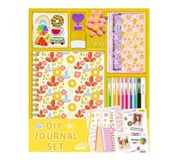 Journaling Art Crafts Kit, set di diari per ragazze | Set di diari floreali per scrapbook Journal, divertente set fai da te con adesivi di carta da lettere per adolescenti e bambini