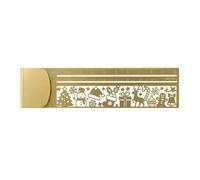 Journaling Ruler - 2-in-1 Metal Cut-Out Bookmark | Reading Tool