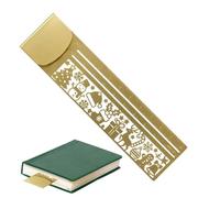 Journaling Ruler - 2-in-1 Metal Cut-Out Bookmark | Reading Tool
