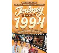 Journey Back To 1994: Nostalgic Gifts For Birthdays, Anniversaries, Celebrations: Back In Time Keepsake 1994 History Book for Mom, Dad, Grandparents, Friends, and More