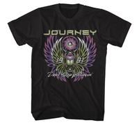 Journey - Don'T Stop Believin'- American Classici - Solido Nero Adulto Corto Sle