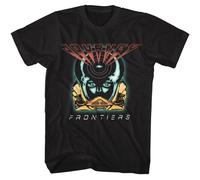 Journey Frontiers American Classics T-Shirt Uomo Manica Corta Nera Cotone