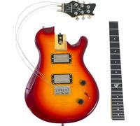 Journey Instruments OE990CB Chitarra elettrica da viaggio pieghevole, scala da 63,5 cm, chitarra elettrica full-size con sistema di collo staccabile brevettato e custodia a zaino (Cherry Sunburst)