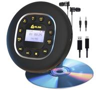 Journey Lettore CD HiFi Portatile, Cuffie Incluse, Radio FM, Scheda Sd