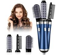 Journeyside Multifunzione Hair Styler, 1000 W Asciugacapelli Multifunzione, Tre Velocità Regolabili, Conception réduction du Bruit, Adatto sia Isciatura che per lo Styling,Blu