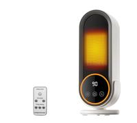 Journeyside Riscaldatore PTC 1200W, Termoventilatore Ceramica, Stufetta Elettrica con 2 Impostazioni Temperatura,Timer da 30/60/90Mins,Doppie Sicurezza, Riscaldatore Energetico per Ufficio e Camera