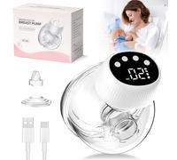 Journeyside Tiralatte Elettrico, Tiralatte Elettrico Indossabile Portatile, 4 Modalità e 12 Livelli, Capacità Di 180 ml, 1200mAh, Anti-perdite, Tiralatte Elettrico Mani Libere per un Facile Pompaggio