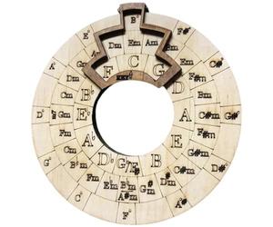 JOUSE Note Strumenti musicali Facile da trasportare Ruota di accordi educativa Strumento melodia in legno Cantautori Chitarra per musicisti Durevole Facile da installare