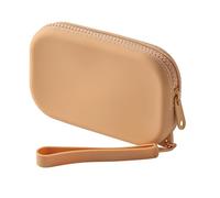 JOVAKIT Piccola borsa portatile in silicone per donne, borsa da viaggio impermeabile per articoli da toeletta cosmetici regali per le donne, custodia per trucco con chiusura a cerniera con manico,