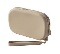 JOVAKIT Piccola borsa portatile in silicone per donne, borsa da viaggio impermeabile per articoli da toeletta cosmetici regali per le donne, custodia per trucco con chiusura a cerniera con manico,