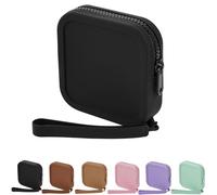 JOVAKIT Piccola borsa quadrata portatile in silicone per donne, borsa da viaggio impermeabile per articoli da toeletta cosmetici regalo per donne ragazze, custodia per trucco con chiusura a cerniera