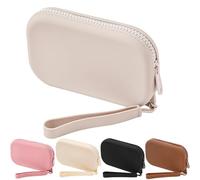 JOVAKIT Piccola trousse portatile in silicone per donne e ragazze, borsa da viaggio impermeabile per articoli da toeletta cosmetici regalo per donne, custodia per trucco con chiusura a cerniera con